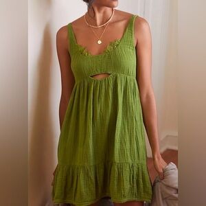 Anthropologie Gauze Mini Dress 1X